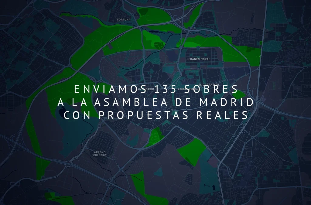 Vivienda en Leganés: enviamos 135 sobres a la Asamblea de Madrid con propuestas reales